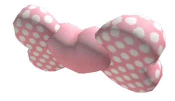 Pink Heart Bow Wings