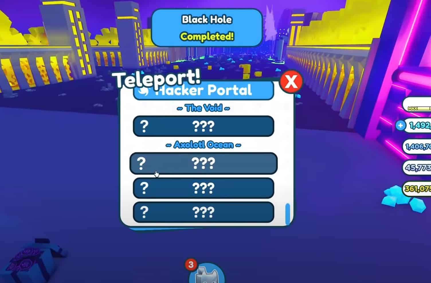 Pet Simulator Teleportation