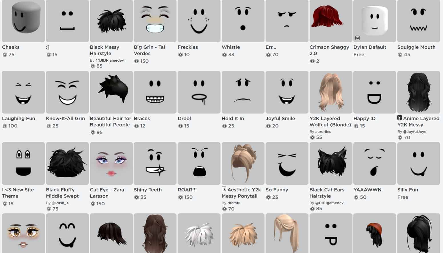 Roblox Avatar Heads