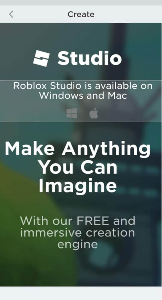 Roblox Studio on a Mobile Device